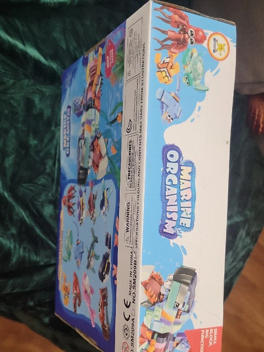 Marine Organism Building Block Playset - Pink & Multicolor